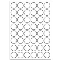 Samolepiací biele etikety průměr 15 mm, A6 (15 ks)