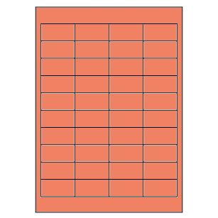 Samolepicí etikety 48,5 x 25,4 mm, A4 - červené (100 ks)