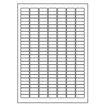 Samolepicí bílé etikety 25,4 x 10 mm, A4 (100 ks)