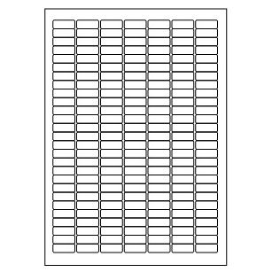 Samolepicí bílé etikety 25,4 x 10 mm, A4 (100 ks)
