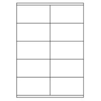 Samolepicí bílé etikety 105 x 57mm, A4 (1000 ks)