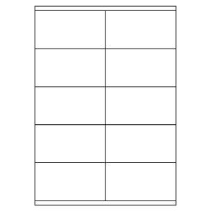 Samolepicí bílé etikety 105 x 57mm, A4 (1000 ks)