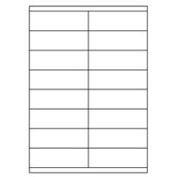 Samolepicí bílé etikety 105 x 35 mm, A4 (100 ks)