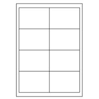 Samolepicí bílé etikety 96,5 x 67,7 mm, A4 (100 ks)