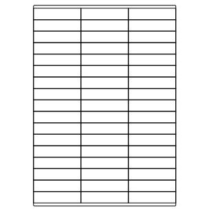 Samolepicí bílé etikety 70 x 16,9 mm, A4 (100 ks)