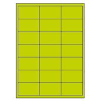 Samolepicí etikety 66 x 40 mm, A4 - reflexní zelené (100 ks)