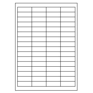 Samolepicí bílé etikety 48,5 x 16,9 mm, A4 (100 ks)