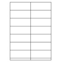Samolepicí bílé etikety 105 x 41 mm, A4 (100 ks)