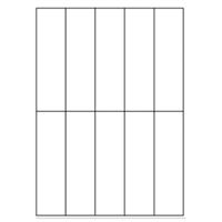 Samolepicí bílé etikety 41 x 150 mm, A4 (100 ks)