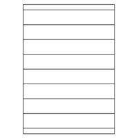 Samolepicí bílé etikety 210 x 34 mm, A4 (100 ks)