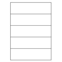 Samolepicí bílé etikety 210 x 59,4 mm, A4 (100 ks)