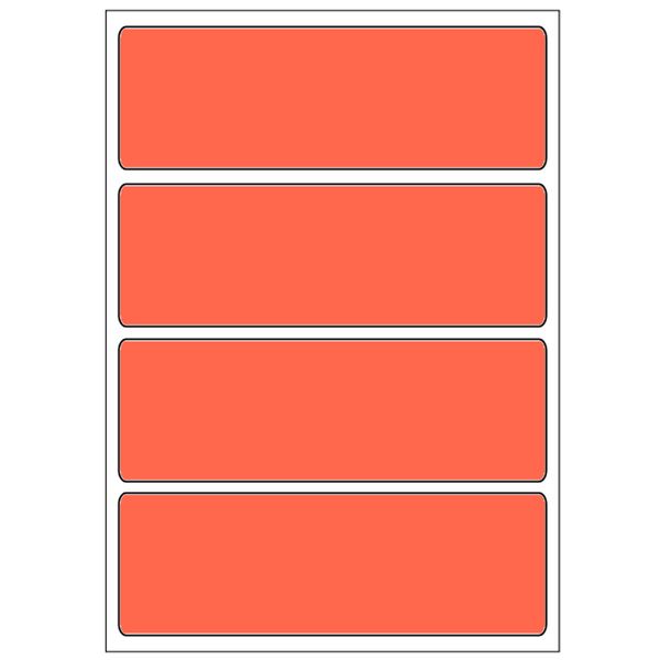 Samolepicí etikety 99 x 33 mm, A6 (10 ks) červené