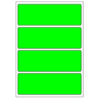 Samolepicí etikety 99 x 33 mm, A6 (10 ks) reflexní zelené