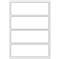 Samolepicí bílé etikety 99 x 33 mm, A6 (15 ks)