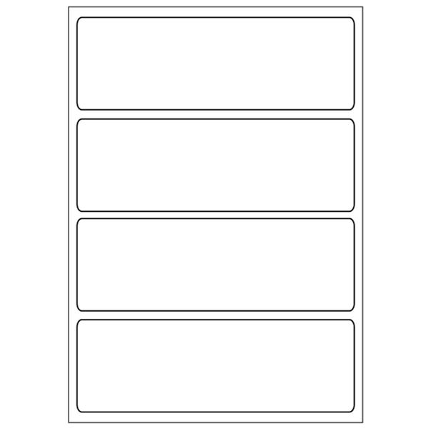 Samolepicí bílé etikety 99 x 33 mm, A6 (15 ks)