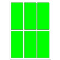 Samolepicí etikety 31 x 69 mm, A6 (10 ks) reflexní zelené