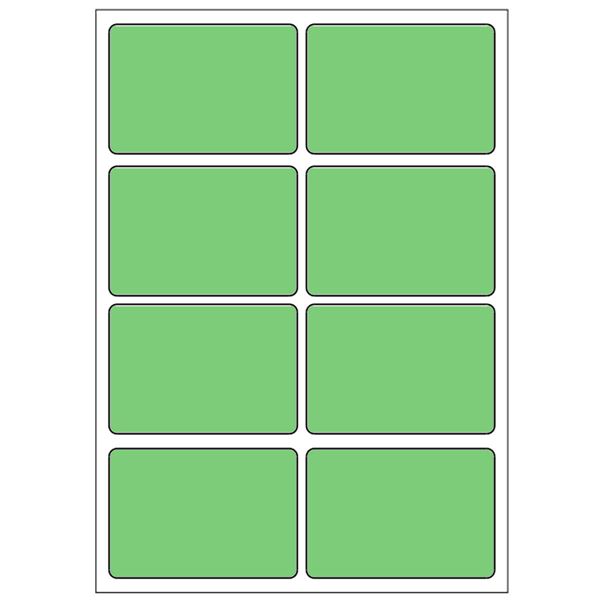 Samolepicí etikety 48 x 33 mm, A6 (10 ks) zelené