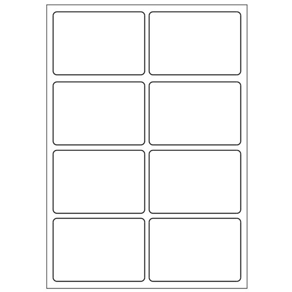 Samolepicí bílé etikety 48 x 33 mm, A6 (15 ks)