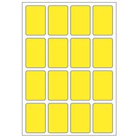 Samolepicí etikety 22 x 33 mm, A6 (10 ks) žluté