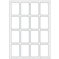 Samolepicí bílé etikety 22 x 33 mm, A6 (15 ks)