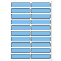 Samolepicí etikety 48 x 11 mm, A6 (10 ks) modré