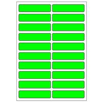 Samolepicí etikety 48 x 11 mm, A6 (10 ks) reflexní zelené
