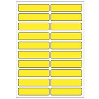 Samolepicí etikety 48 x 11 mm, A6 (10 ks) žluté