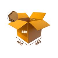 Krabice papírová klopová 5VVL 480 x 480 x 480 mm s rylem 300 mm