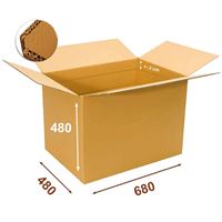 Krabice papírová klopová 5VVL 680 x 480 x 480 mm s rylem 300 mm
