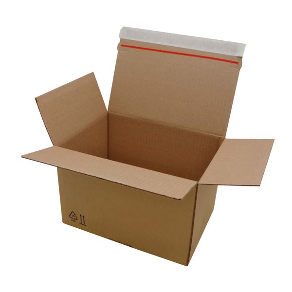 Krabice zasílací F703 255x180x160 mm, 1 lepicí a 1 odtrhávací páska