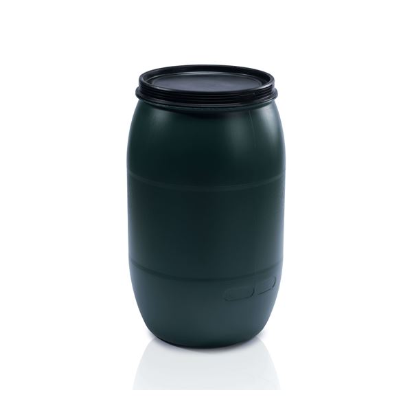 Plastový sud na dešťovou vodu 220 l - s víkem