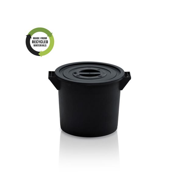 Plastová nádoba 35 l - černý regranulát