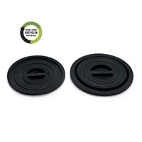 Víko k plastové nádobě 75 l - černý regranulát