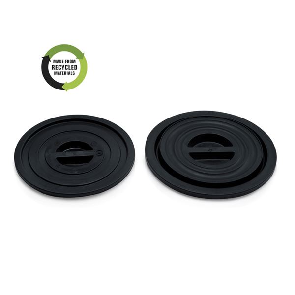 Víko k plastové nádobě 75 l - černý regranulát