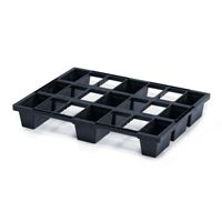 Plastová paleta 800 x 600 mm, stohovatelná