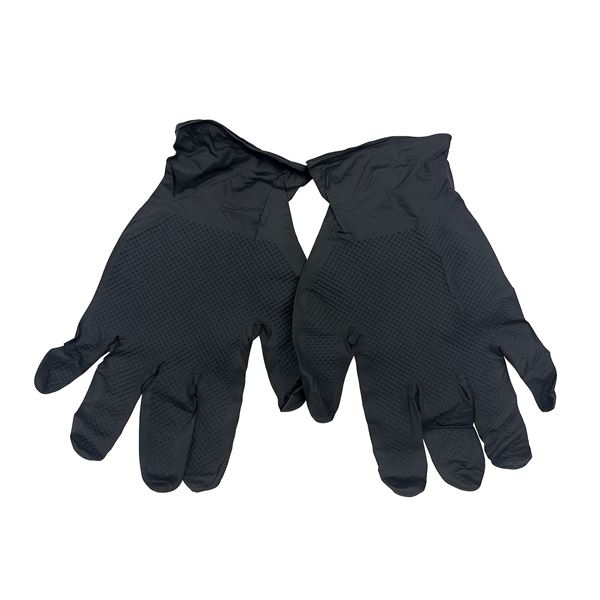 Rukavice DIAMOND BLACK nitrilové jednorázové - M (50ks)