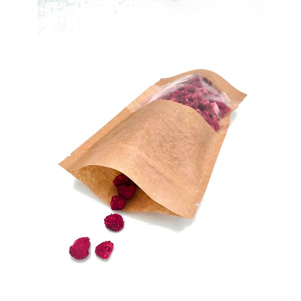 Sáček DOYPACK s okénkem 250 ml - hnědý kraft