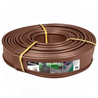 Zahradní obruba plastová 18 m x 12,5 cm - hnědá